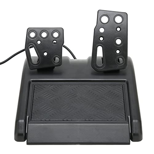 Volant de Course PC Gaming Universel USB avec Pédale Ergonomique 180° pour Sim Race, Compatible PC et PS3, Volant Gaming