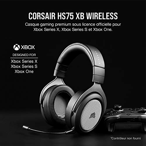 Corsair HS75 XB Noir : Casque Gaming sans Fil pour Xbox Series X et One avec Dolby Atmos et Microphone Immersif