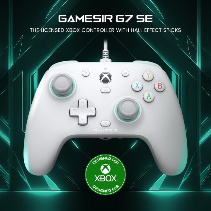 <think>
</think>
Manette Xbox GameSir G7 SE Filaire pour Xbox Series X|S, Joystick Hall Effect, Compatible Xbox One et