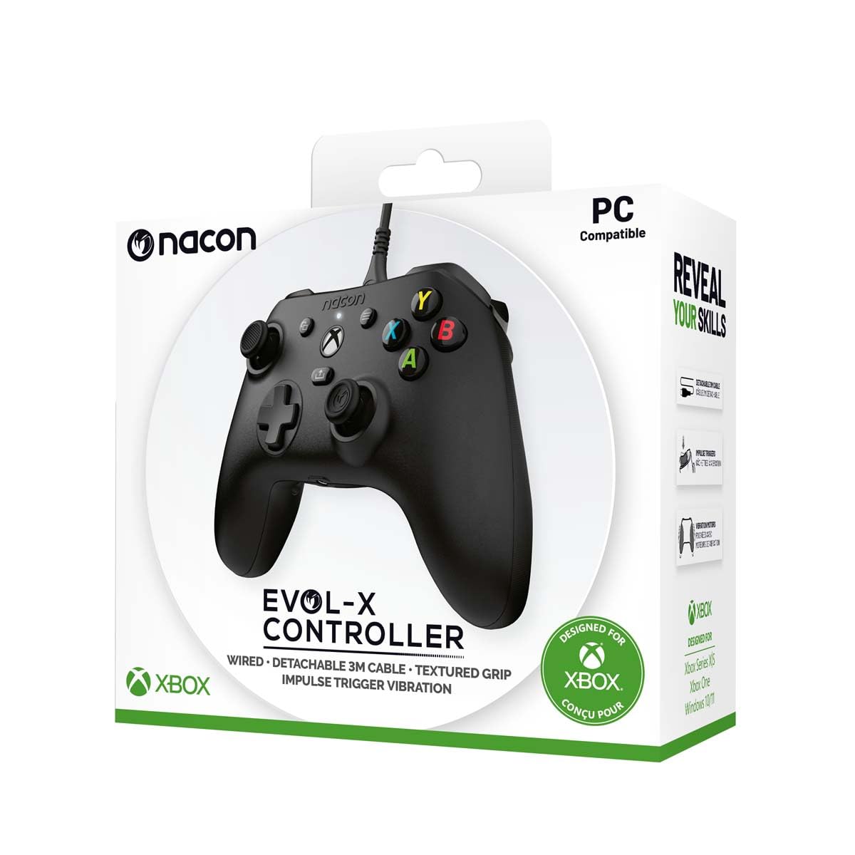 Nacon EVOL-X Manette compatible Xbox Series X/S PC 3mFrench_users_interests